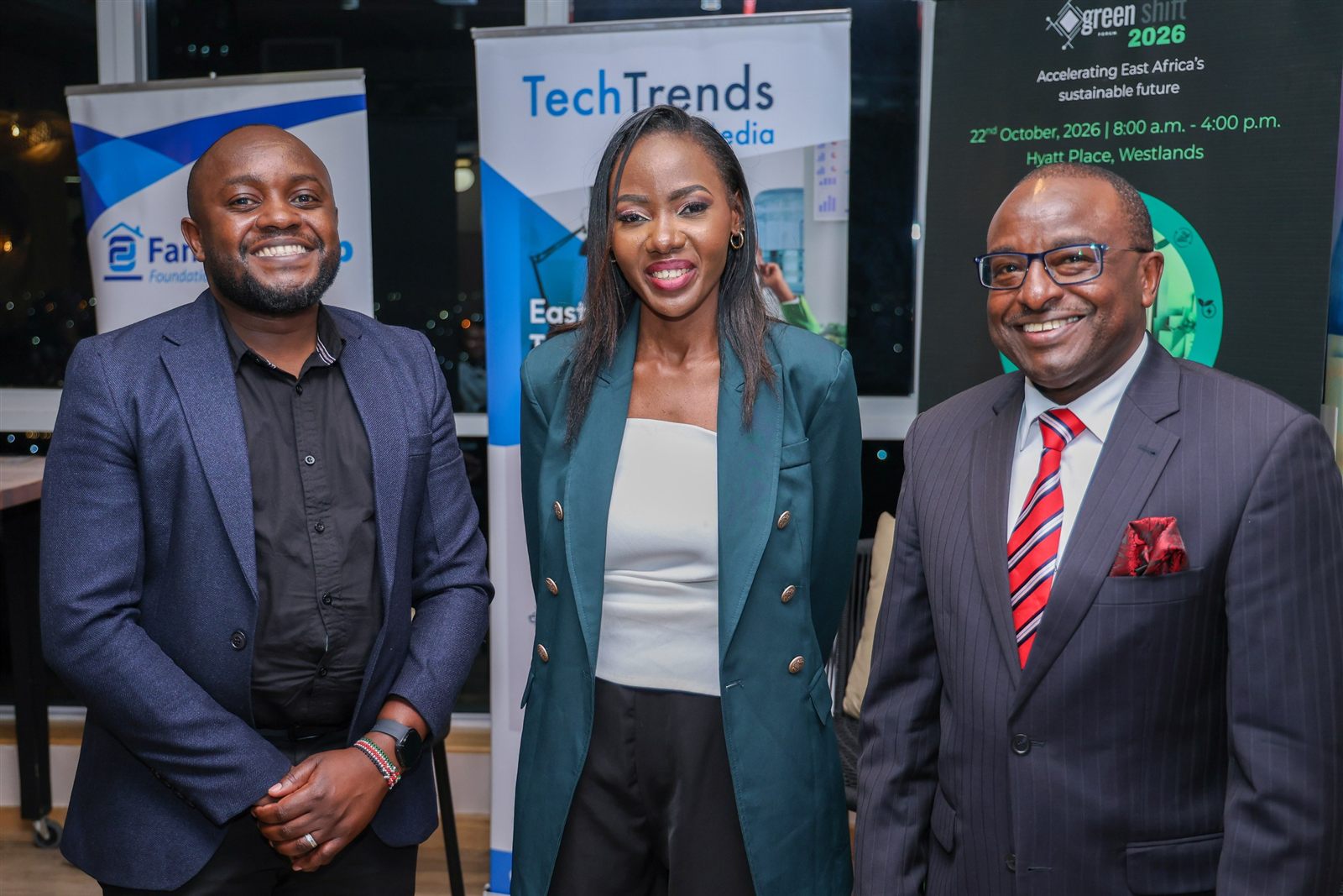 GreenShift Mixer fireside chat speakers at WOJO Nairobi